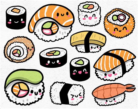 sushi clip art|cute sushi clip art.